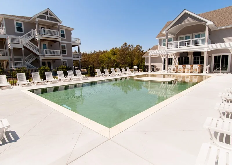 Private heated pool