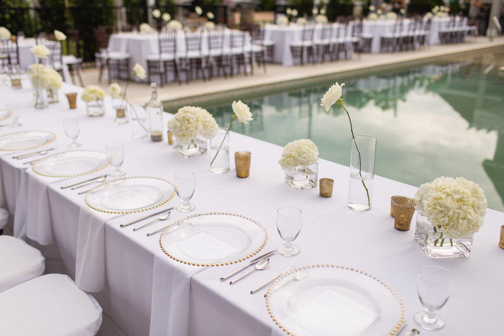 The Black Stallion Wedding - Poolside Dining