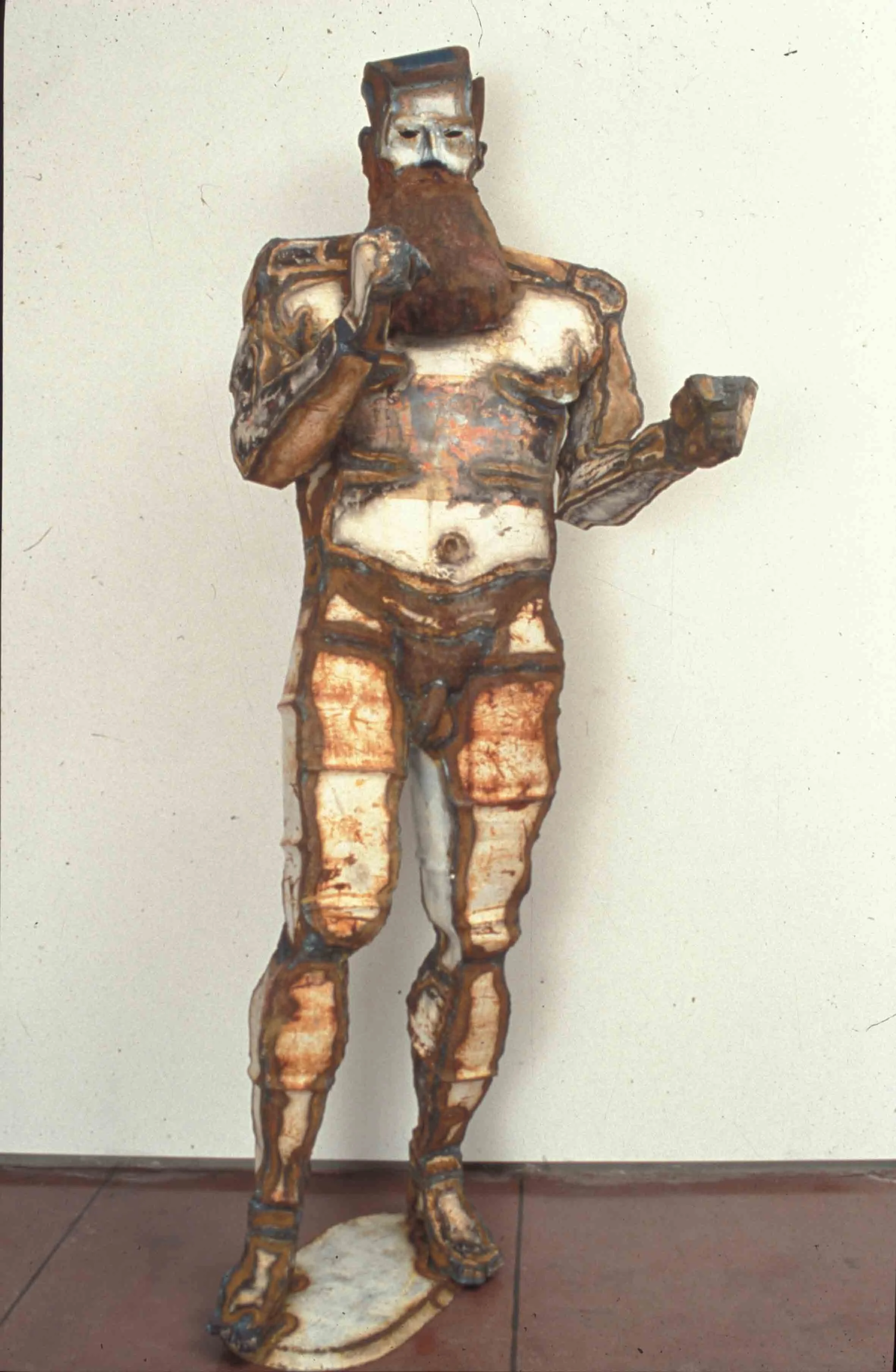 'Fighting Ned Kelly' 1989, 2.3m by 0.6m by 0.6m, steel