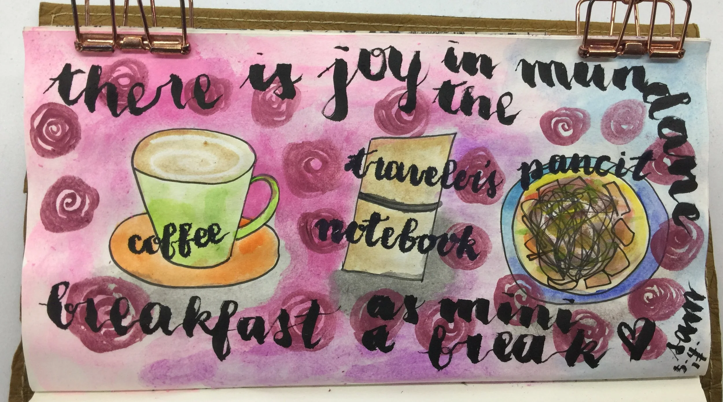 Thirty-minute art journal in response to my assignment for #15daysofwritingtrue