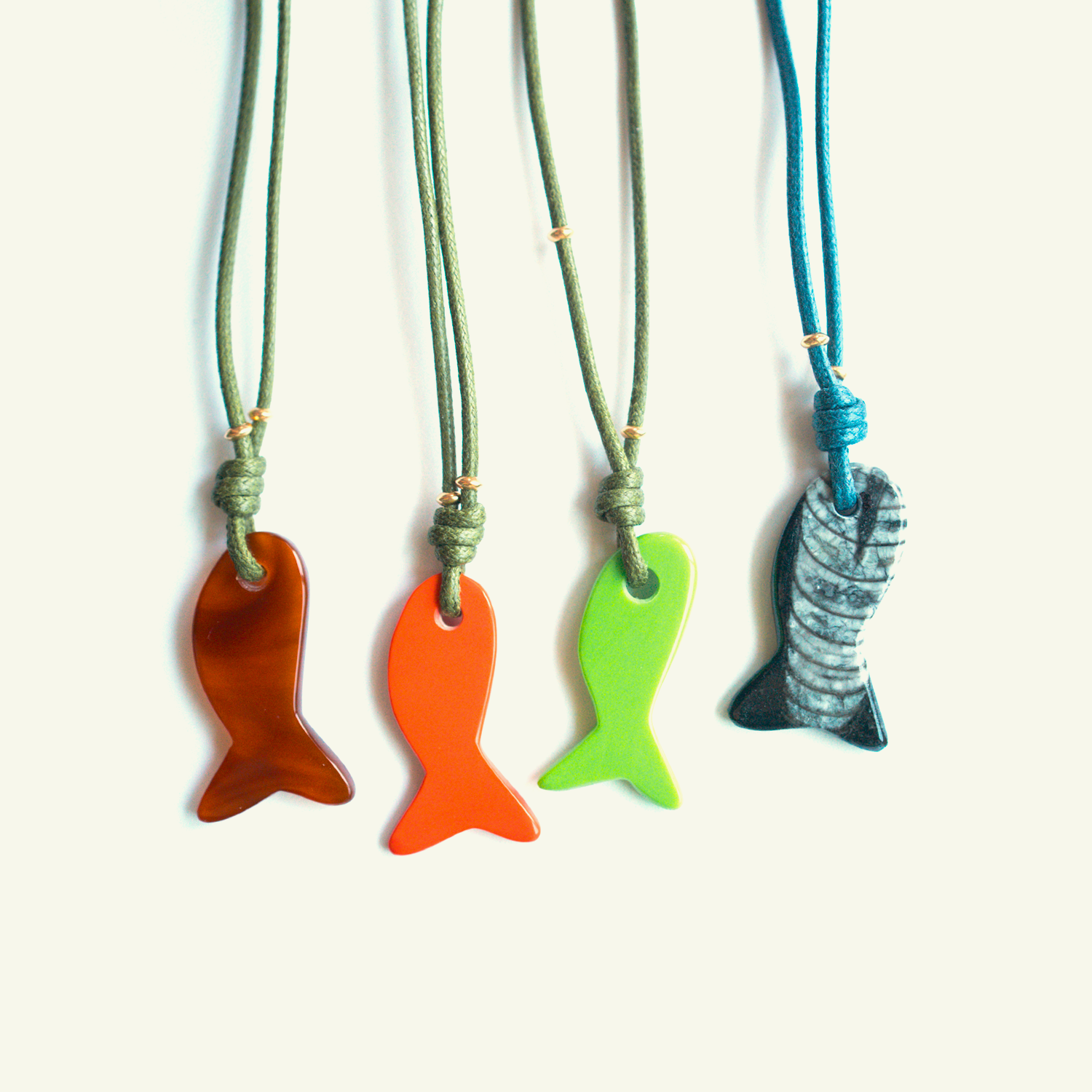 Stone Fish Necklace