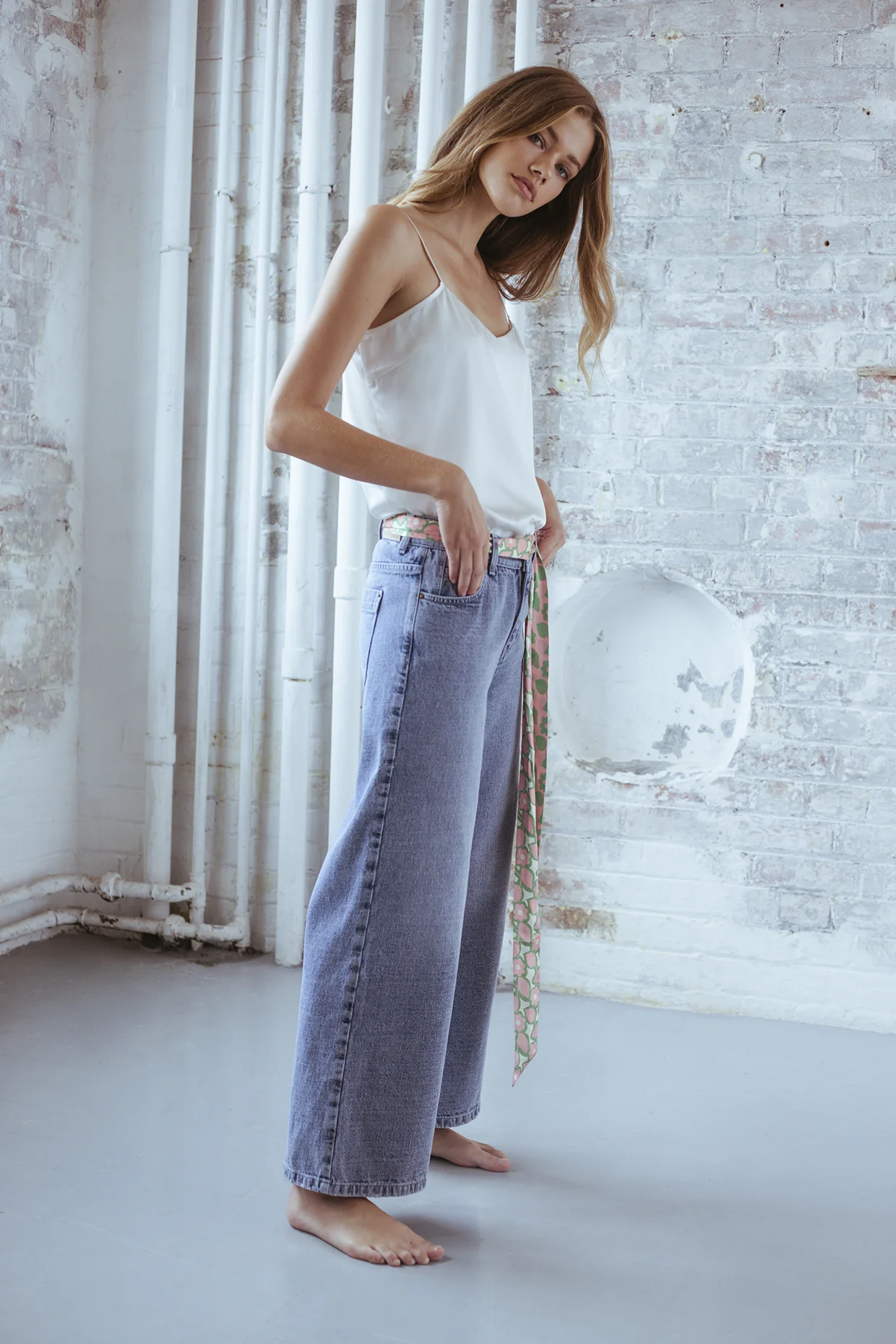 Ursula Wide Leg Jean, Rigid Denim, Organic, Iden Denim