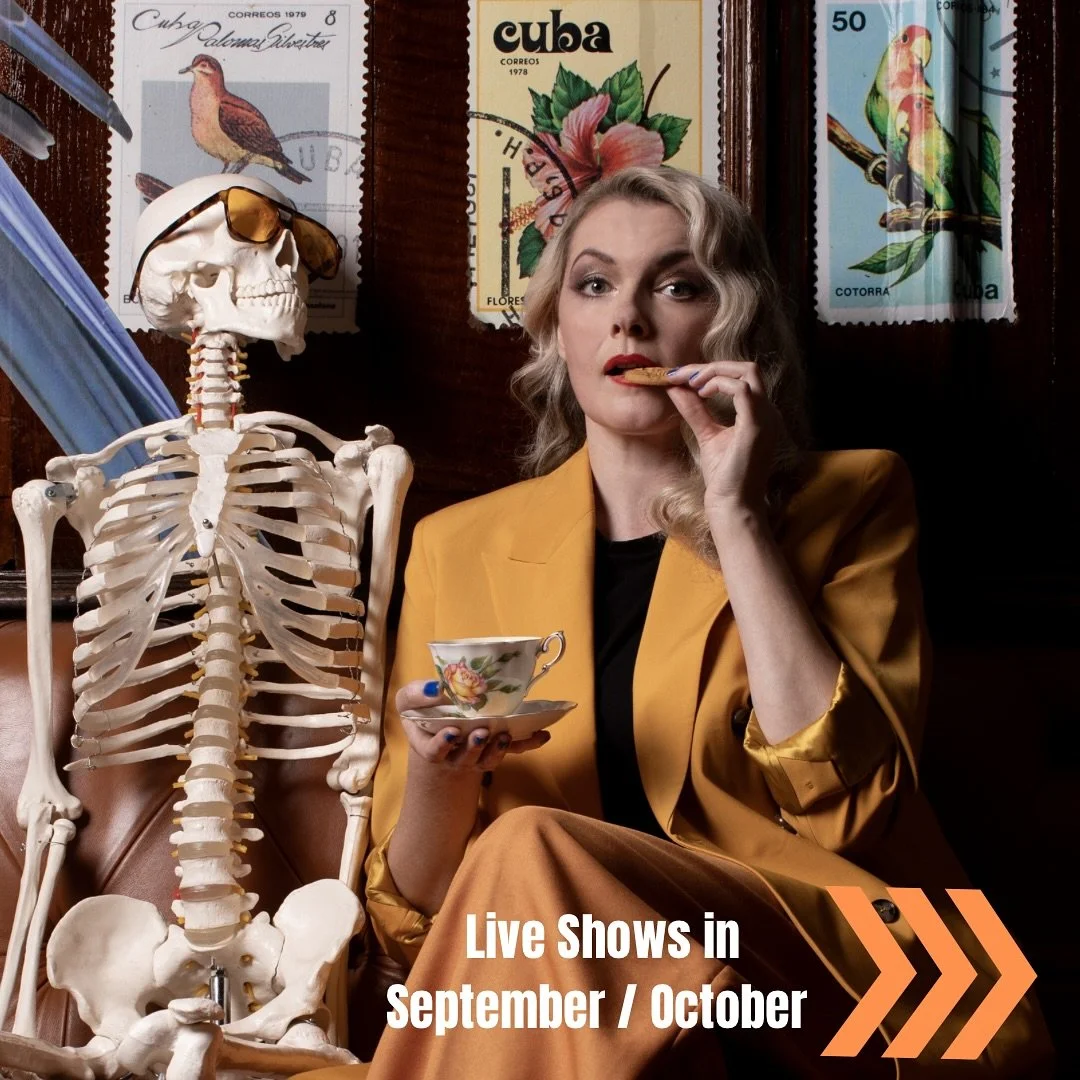 Here are the main shows / gigs I have coming up! 
🌈 Doing comedy at @oban_lesbian_weekend (Scotland)
🌈 Then the @blisscomedynights / @tokencomedycollective comedy night (Liverpool) 
🌈 Doing a spooky night of comedy at @socialrefugemcr (Manchester)