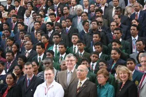 Just a small proportion of the 3800 students and teachers at the 2011 convention held at Lucknow representing over 24 countries