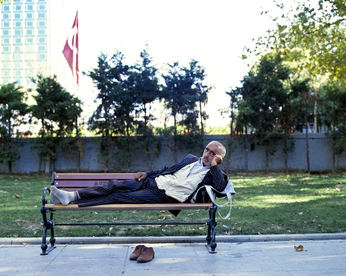 I met Zeki in Gezi Park, where I spent lots of time photographing. He has worked with textiles his whole life. Originally from Adiyaman, he came to Istanbul with his mother when he was 9 years old. Now 69 he has five children but unfortunately his wife has passed away. He told me he would love to find a new wife.