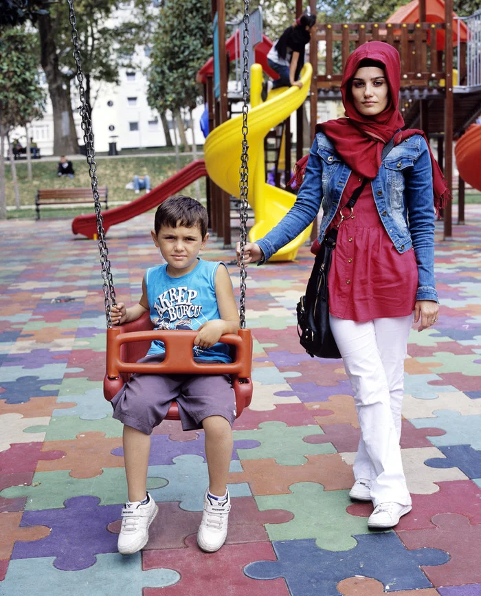 Gezi Park playground, always full of children, parents and grand parents enjoying this unique space. Istanbul 2013.