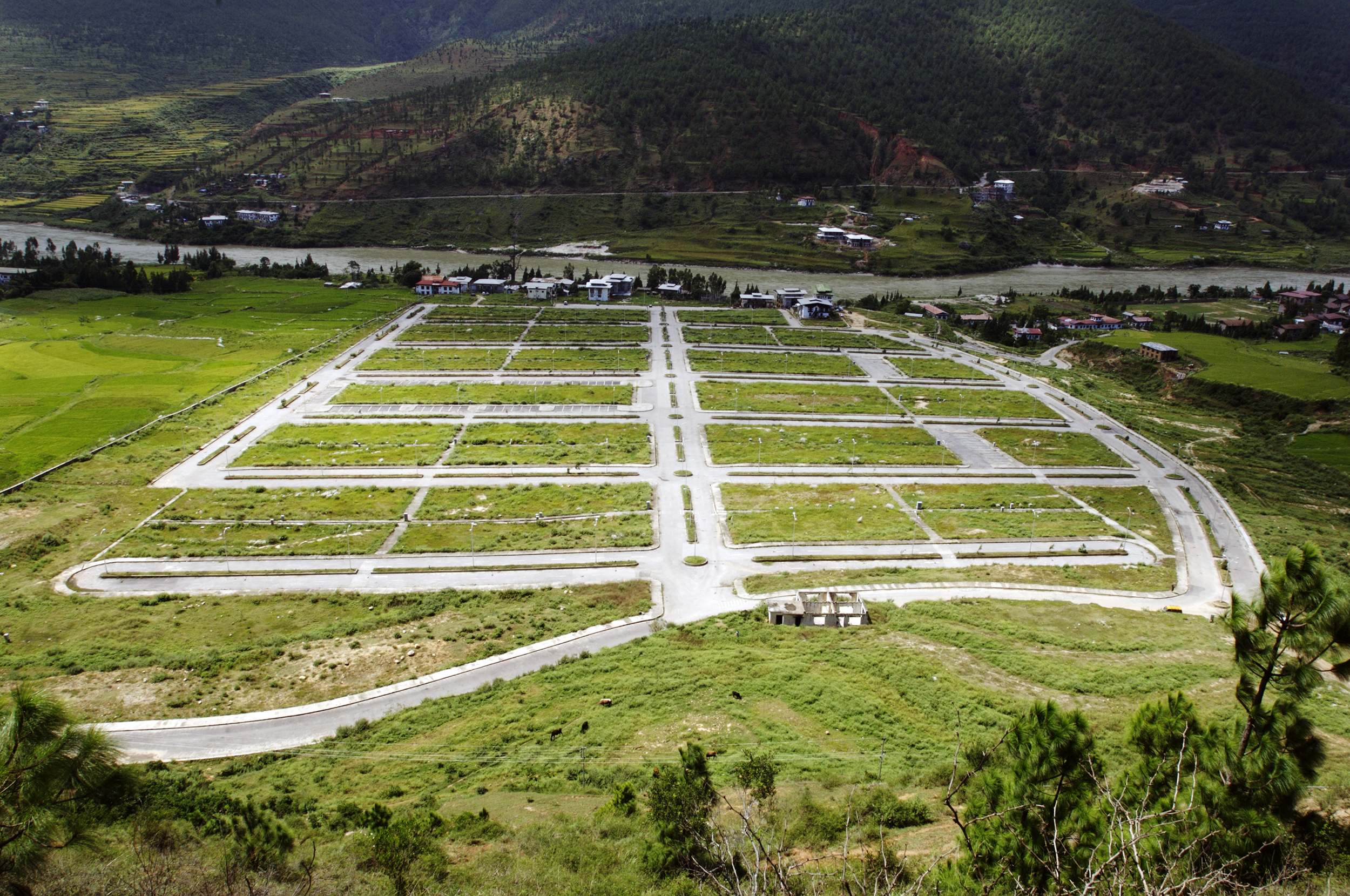 Town layout for the new Wangdue Phodrang, 15.09.07 Wangdue.