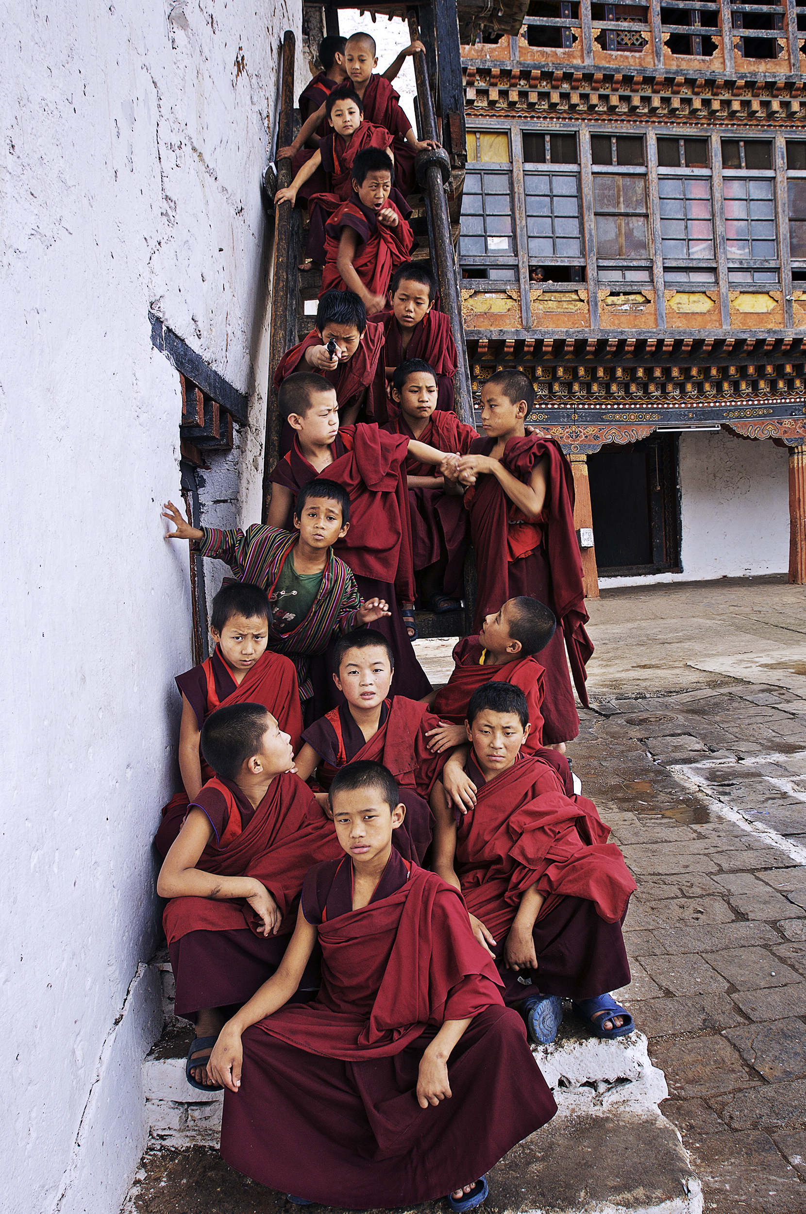 Web_Bhutan 2007 _ Monks on stairs.jpg