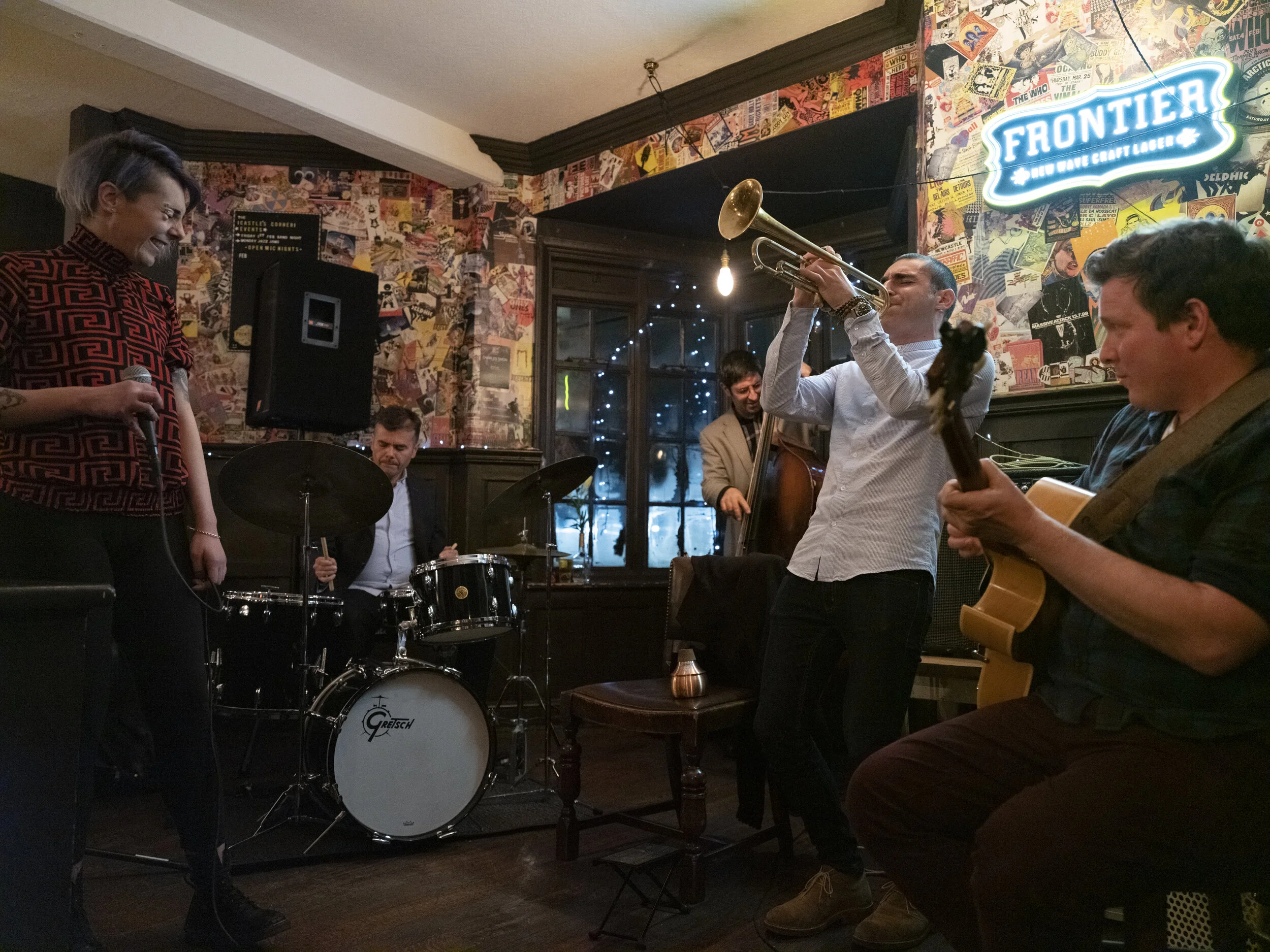 BUMTUNE _Brexit No-Deal & Muscians _Alex Ottaviano_Trumpeter _North Acton _playing a Jazz jam session at The Castle with fellow muscians_details attached_11-06-2019_Claudia Leisinger__CLP2133_Claudia Leisinger.jpg