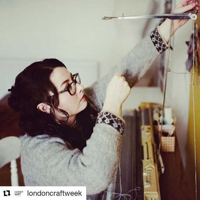 Another little Saturday post to #Repost my work featured over on @londoncraftweek.

@londoncraftweek and @firstofmarch2019, thank you both for sharing!

And thanks to @leastwhitebeam and  @mariepalbom_photography for the photos ❤️ ・・・
Working with ex