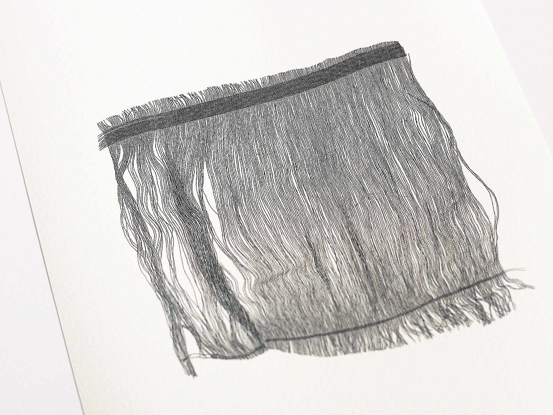 Giclée Print on Cotton Paper: 'The first thread is always hardest to pull'