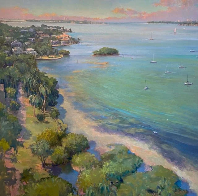 Bay Shore Drive 48” x 48” Oil, Richichi