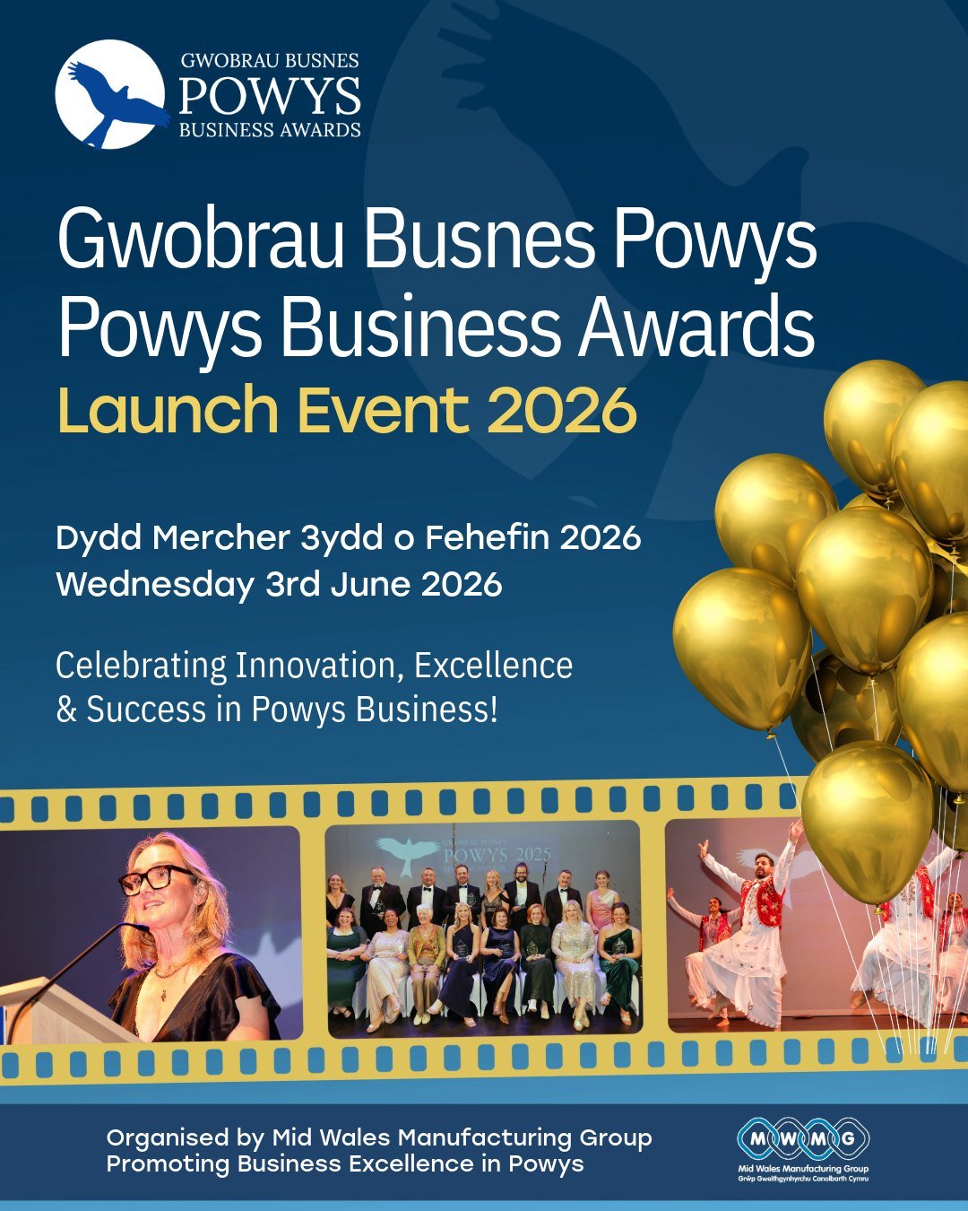 Only 2 weeks to go until the 2026 Powys Business Awards are launched!

This year's awards will be on Friday 23rd October 2026 at Dering Lines in Brecon.