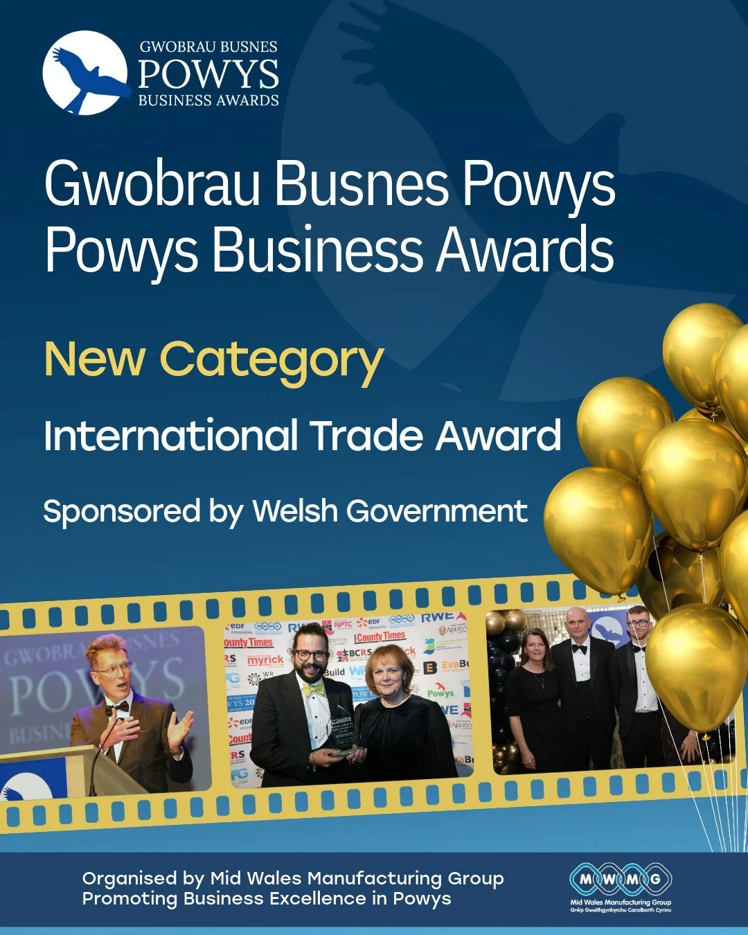 New award category for 2026!

The International Trade Award has been re-introduced for 2026 and this year it will be sponsored by Welsh Government.

In 2019, when the International Trade Award was last presented, it went to Cellpath in Newtown.

The 