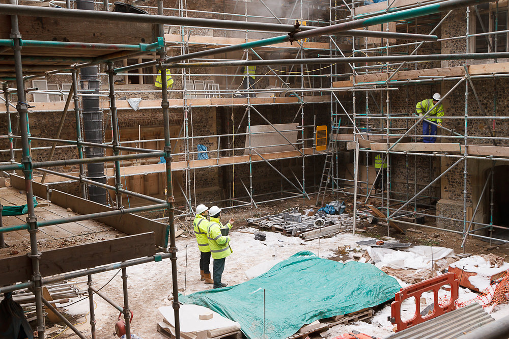 Glynde Place - Phase I - Cortyard scaffolding  (Carlotta Luke).jpg