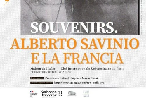 Souvenirs. Alberto Savinio e la Francia