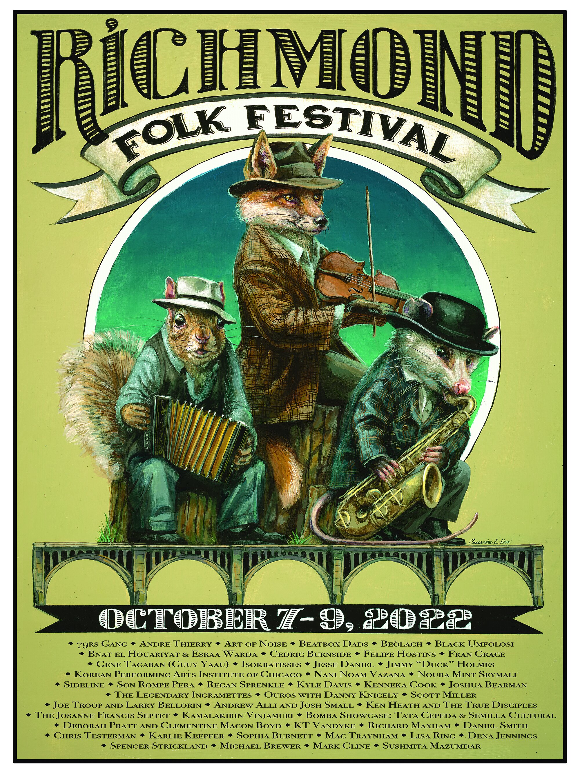 Meet Richmond Folk Festival 2022 Poster Artist, Cassandra Kim