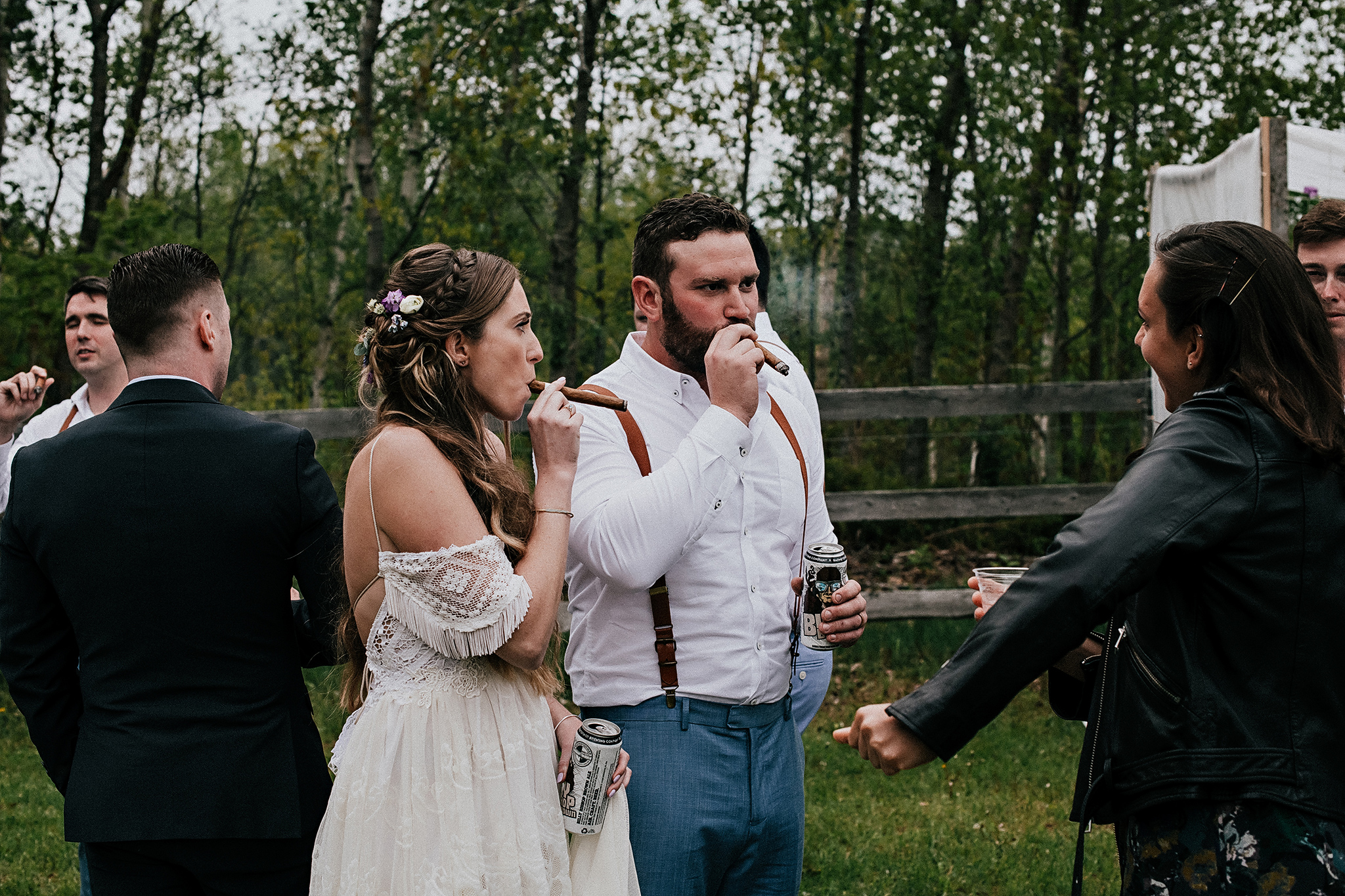 Intimate Boho Celtic Roots Equestrian Farm Wedding