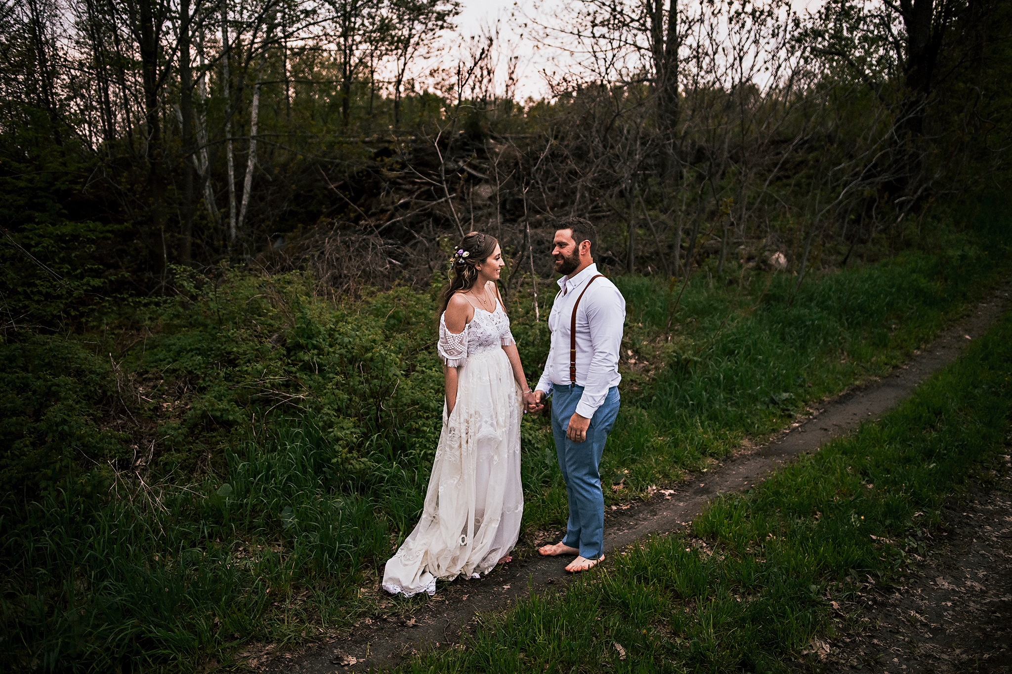 Intimate Boho Celtic Roots Equestrian Farm Wedding