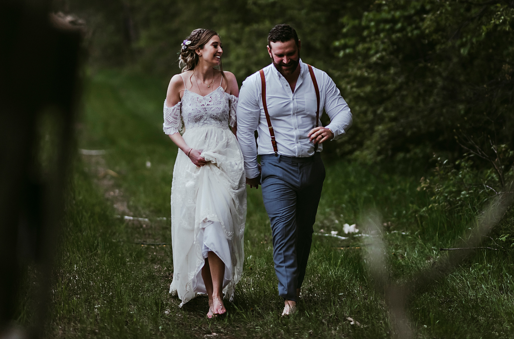 Intimate Boho Celtic Roots Equestrian Farm Wedding