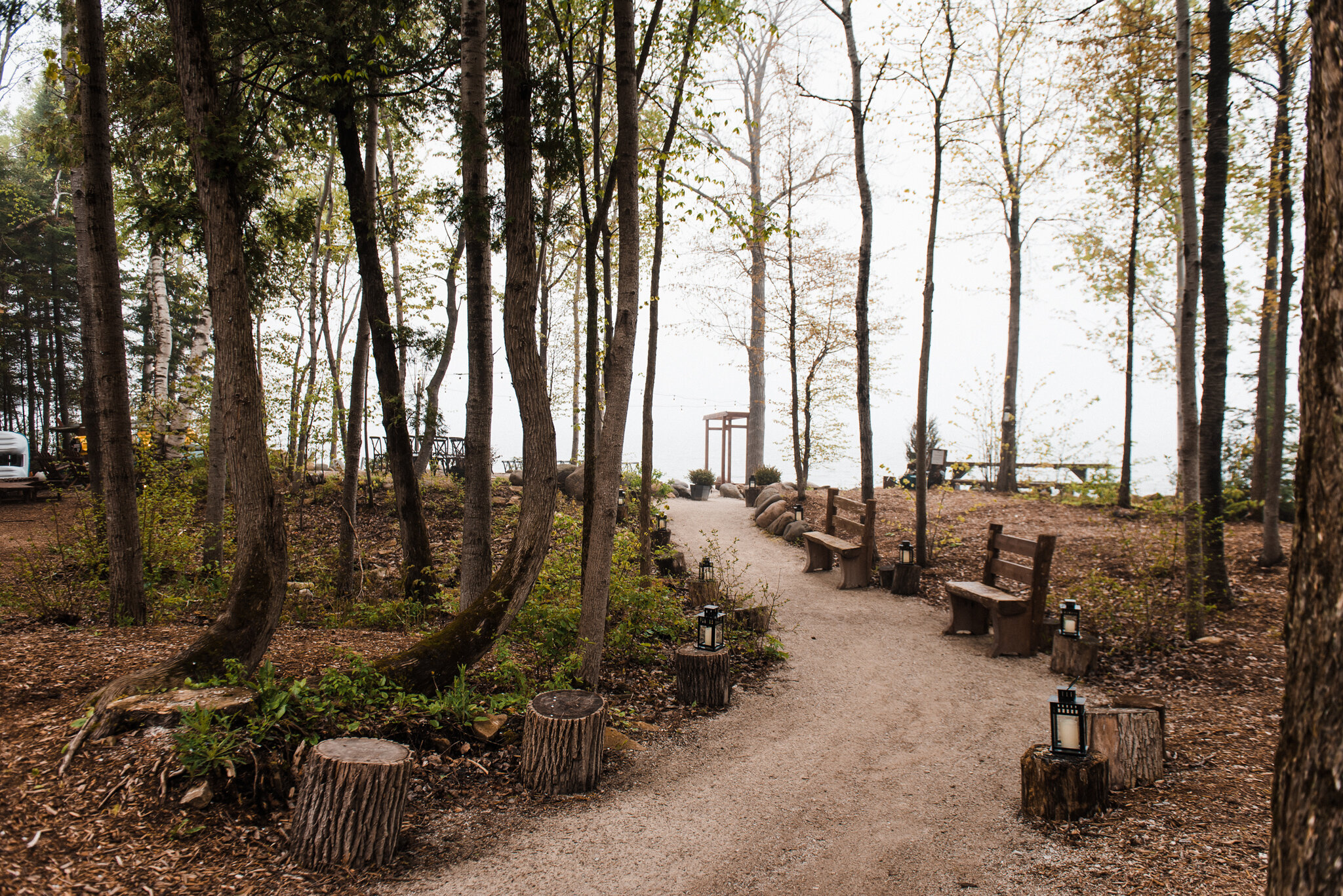 Georgian Bay lakeside romantic wedding at Serenity Cottage