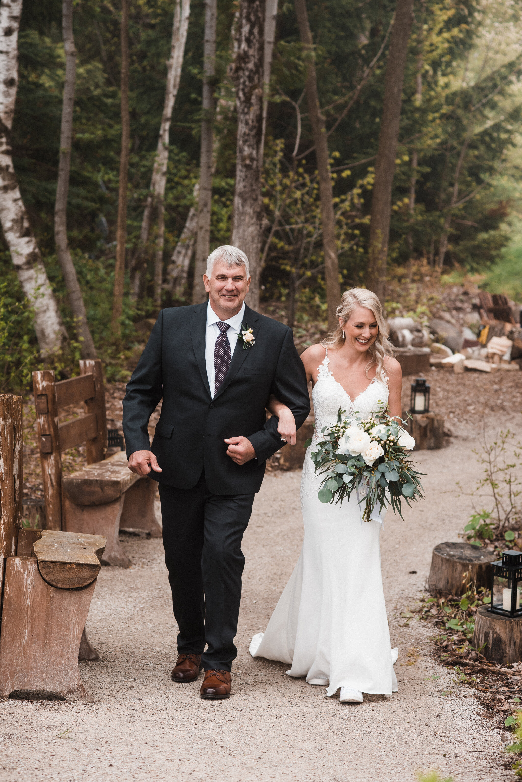 Georgian Bay lakeside romantic wedding at Serenity Cottage