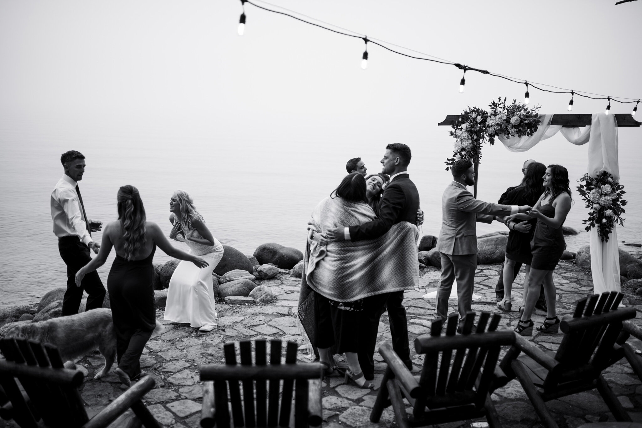 Georgian Bay lakeside romantic wedding at Serenity Cottage