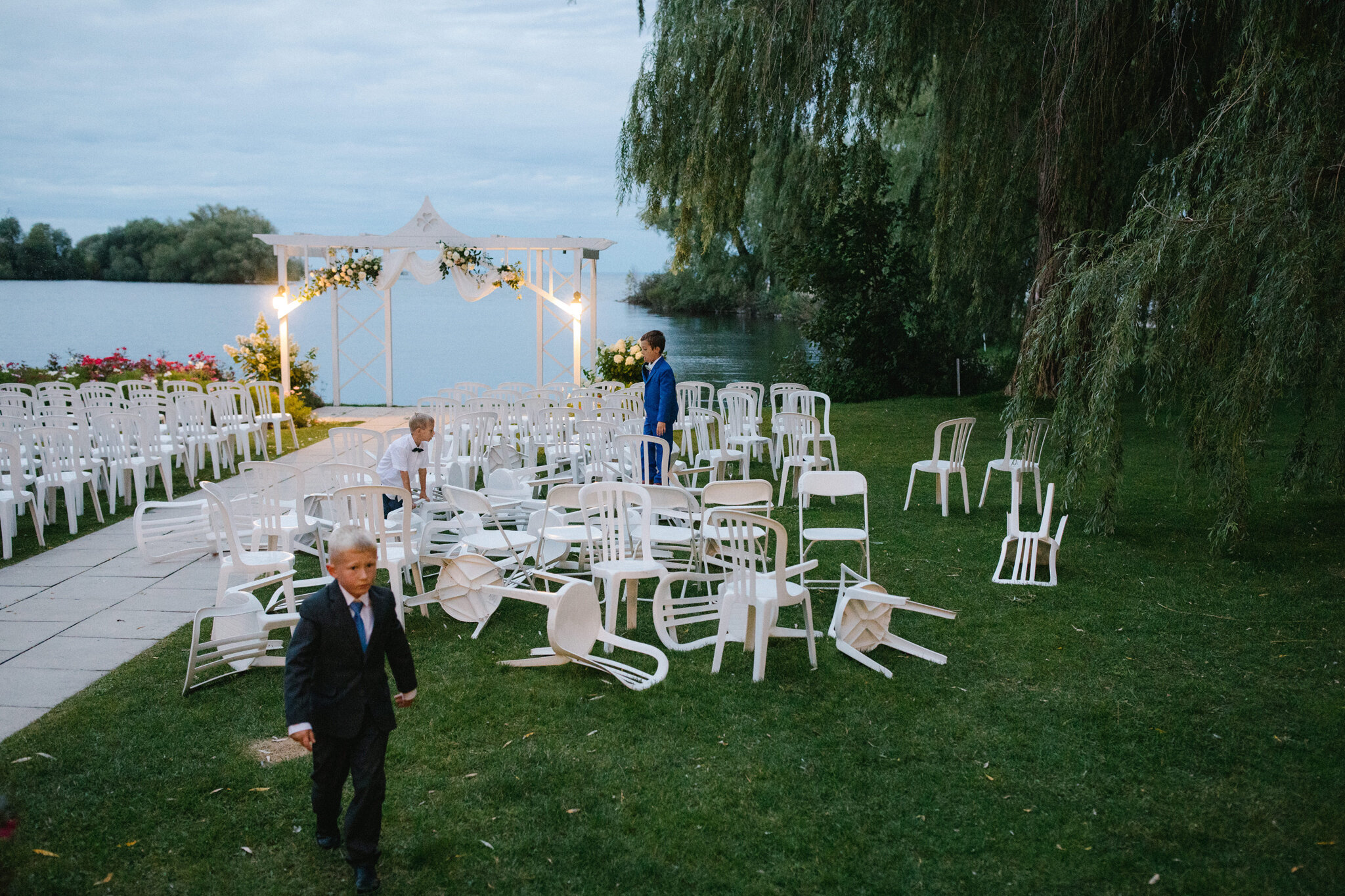 Playful September Georgian Bay wedding at Bear Estates