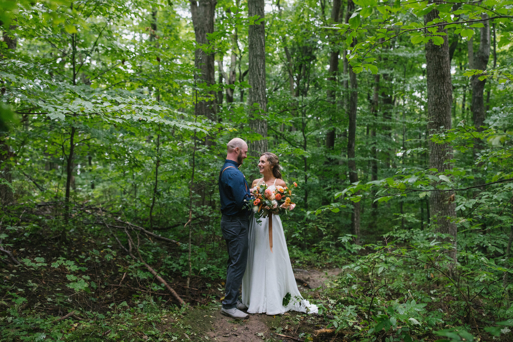 South Georgian Bay Elopement in Foggy Grey Highlands