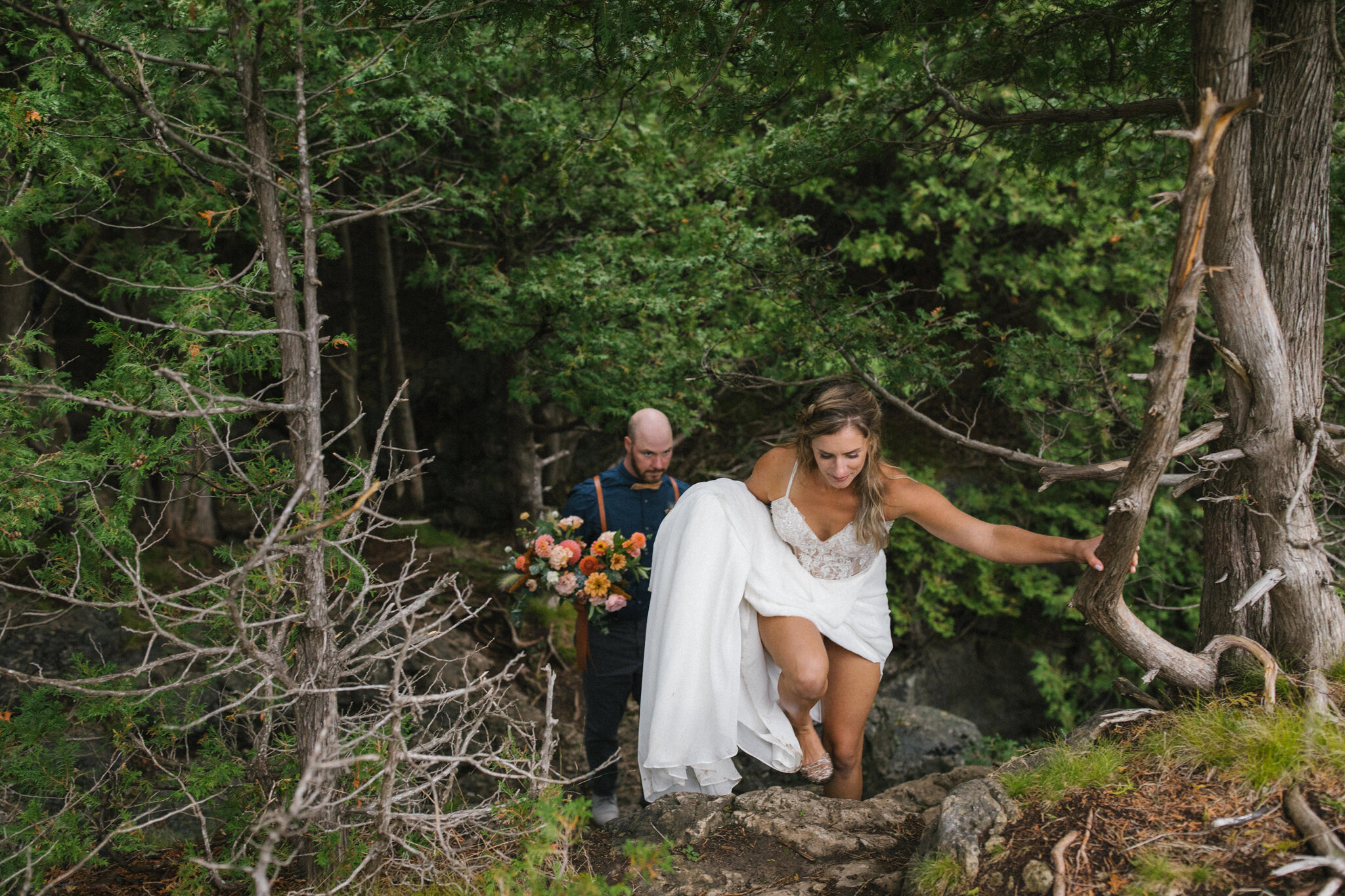 South Georgian Bay Elopement in Foggy Grey Highlands