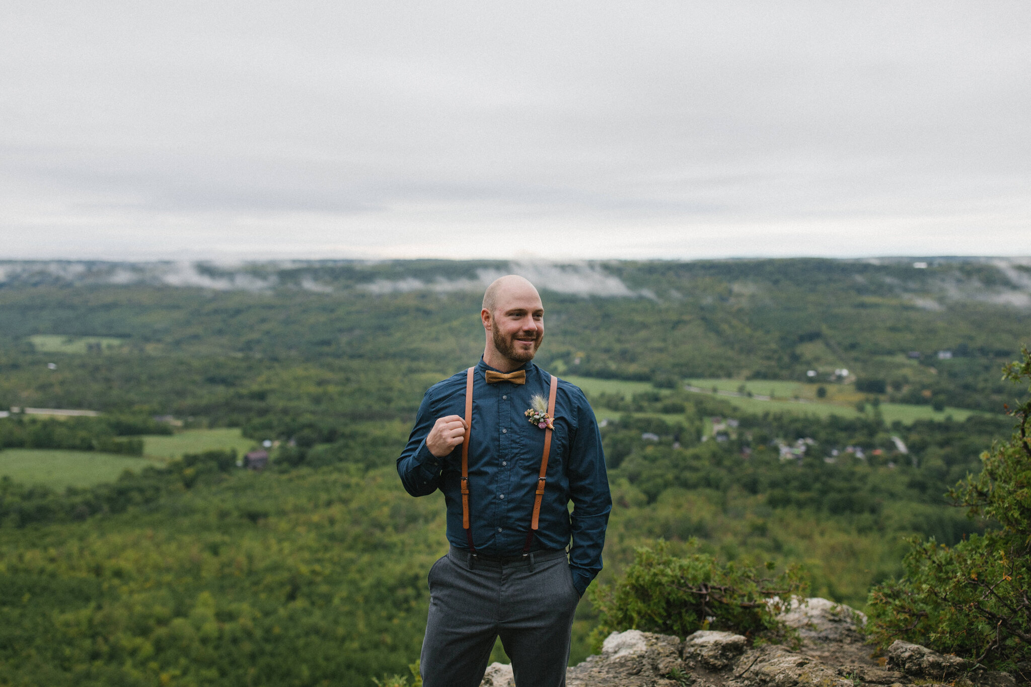 South Georgian Bay Elopement in Foggy Grey Highlands