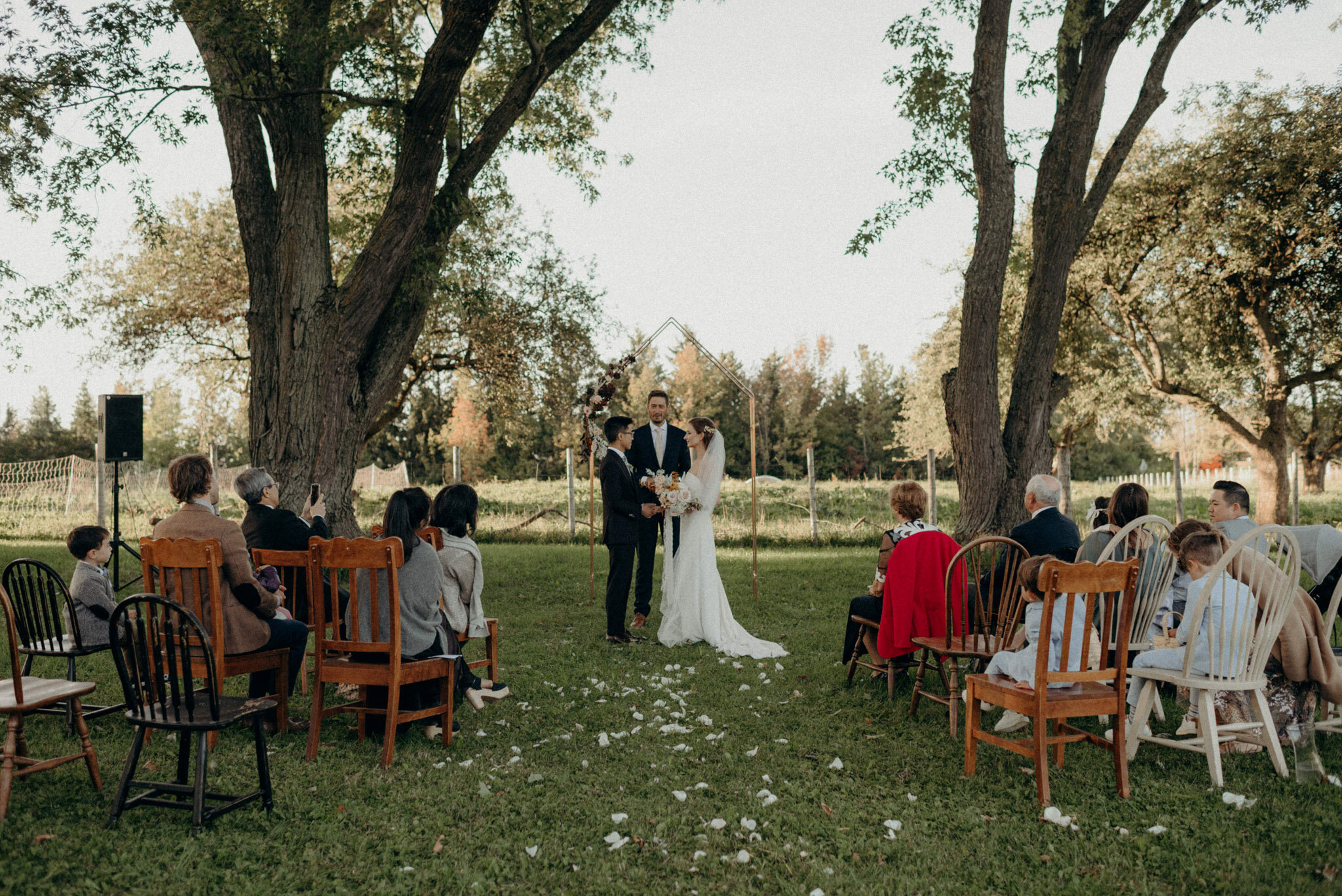  An intimate wedding at Good Family Farms with caterer Sumac and Salt by Toronto wedding photographer Daring Wanderer // www.daringwanderer.com 