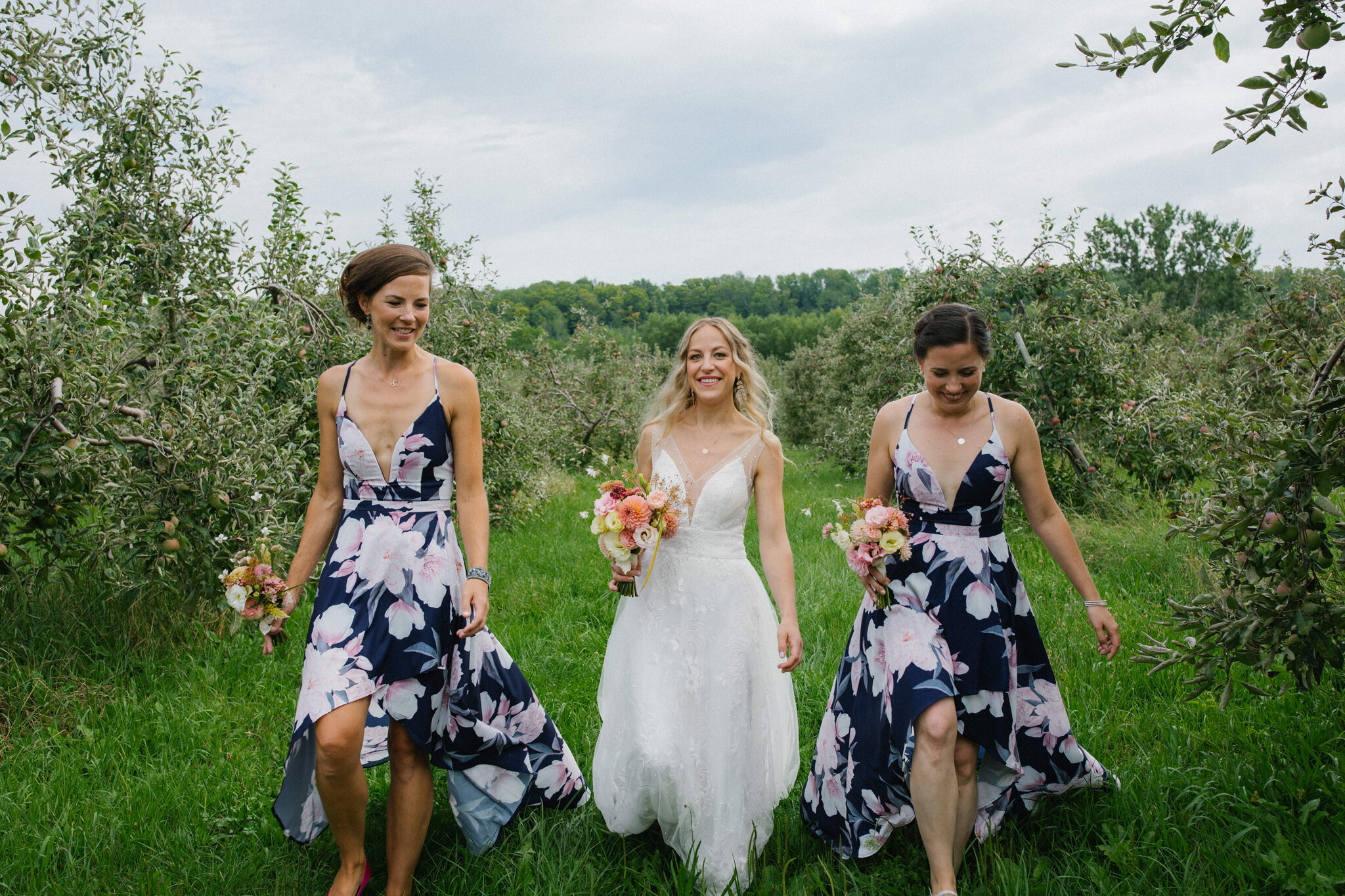 colourful summer wedding fresh bouquet Meaford