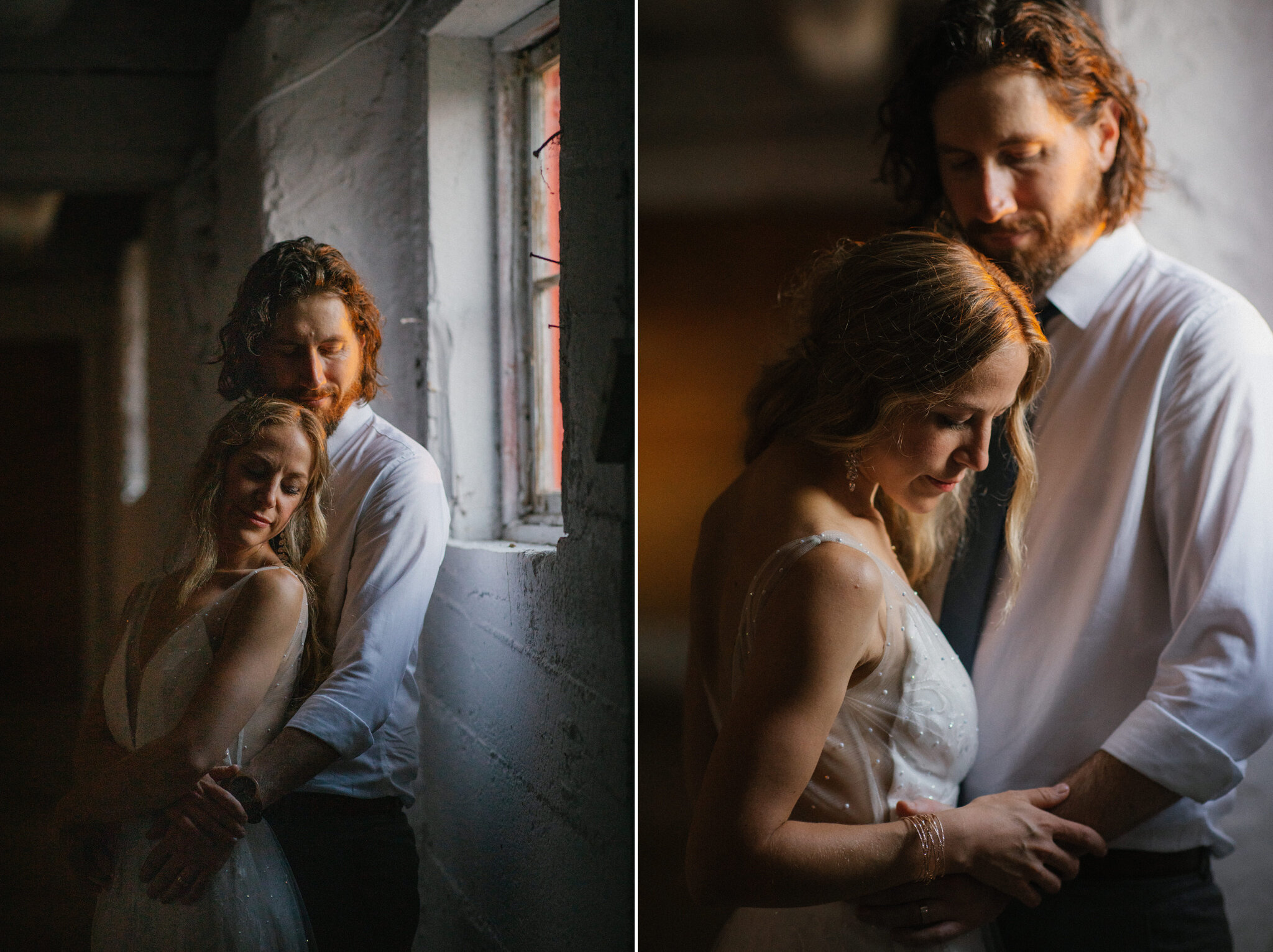 beautiful romantic boho couple meaford barn wedding