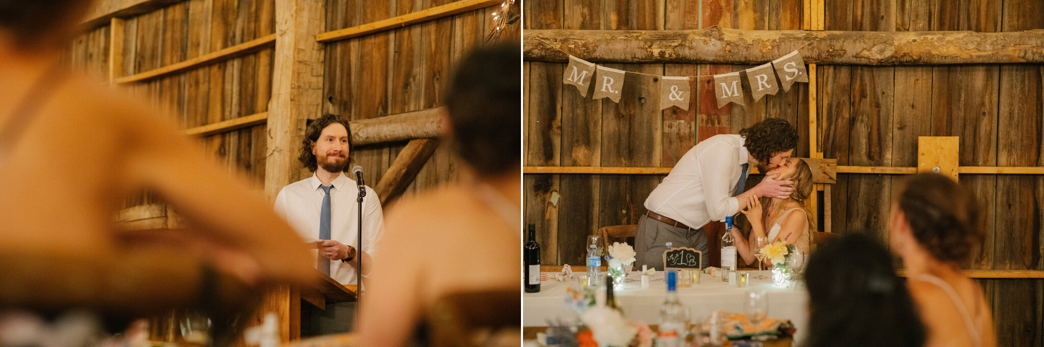 groom speech barn wedding