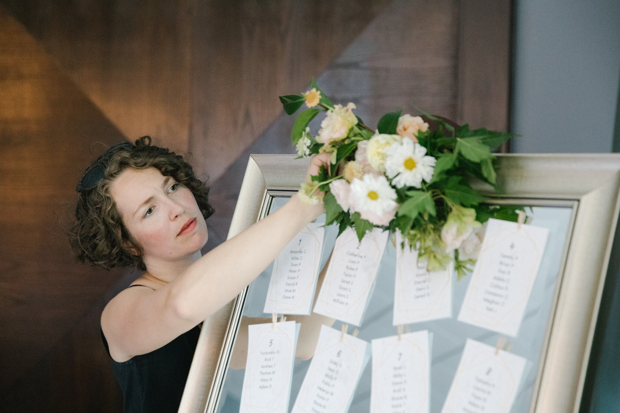 wedding flower install florist