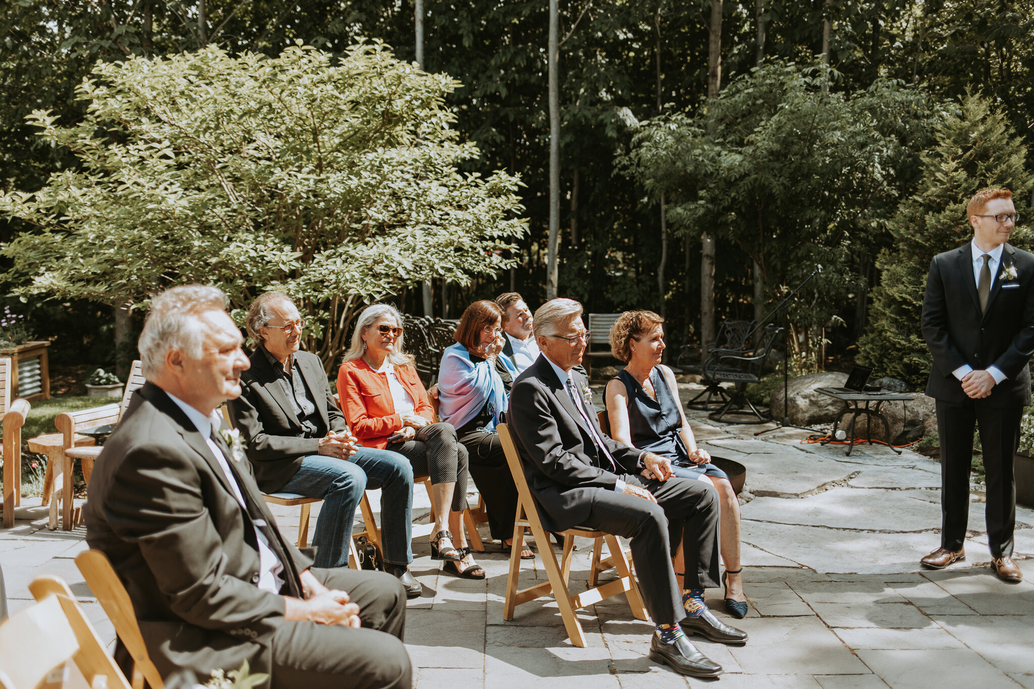 Guests at outdoor Blue Mountains wedding