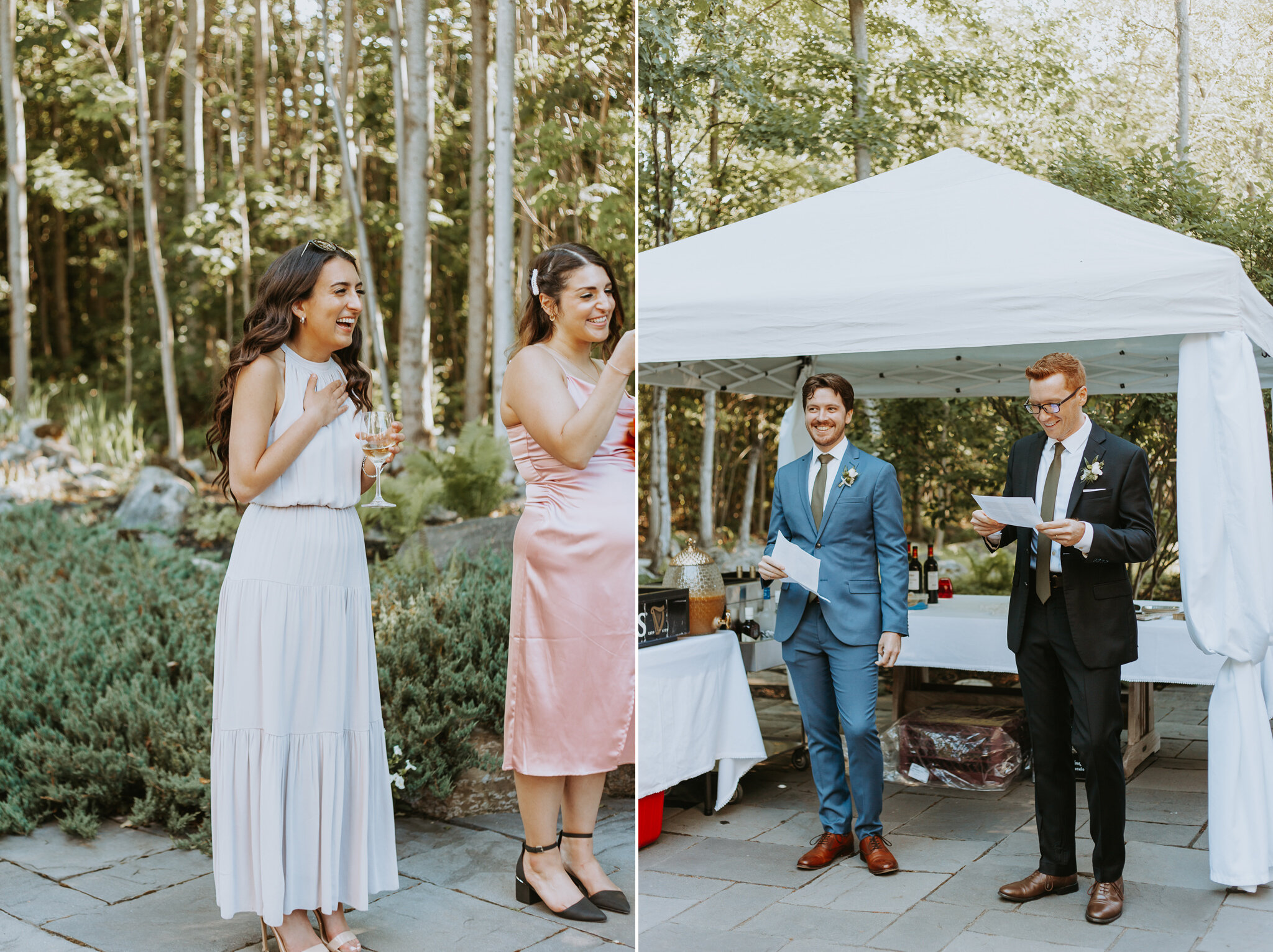 speeches backyard wedding mix and match wedding party outfits