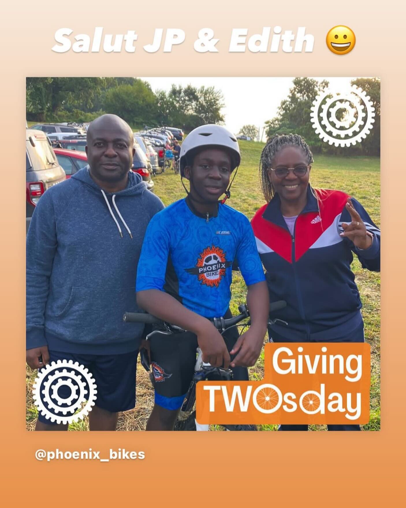 AJ was one a many Phoenix Bikes youth that Coppi member Greg Butler helped mentor this CX season during our weekly training at Bluemont park. Great progress AJ (his parents Jean Paul and Edith also pictured)! We are excited to support Phoenix and lov