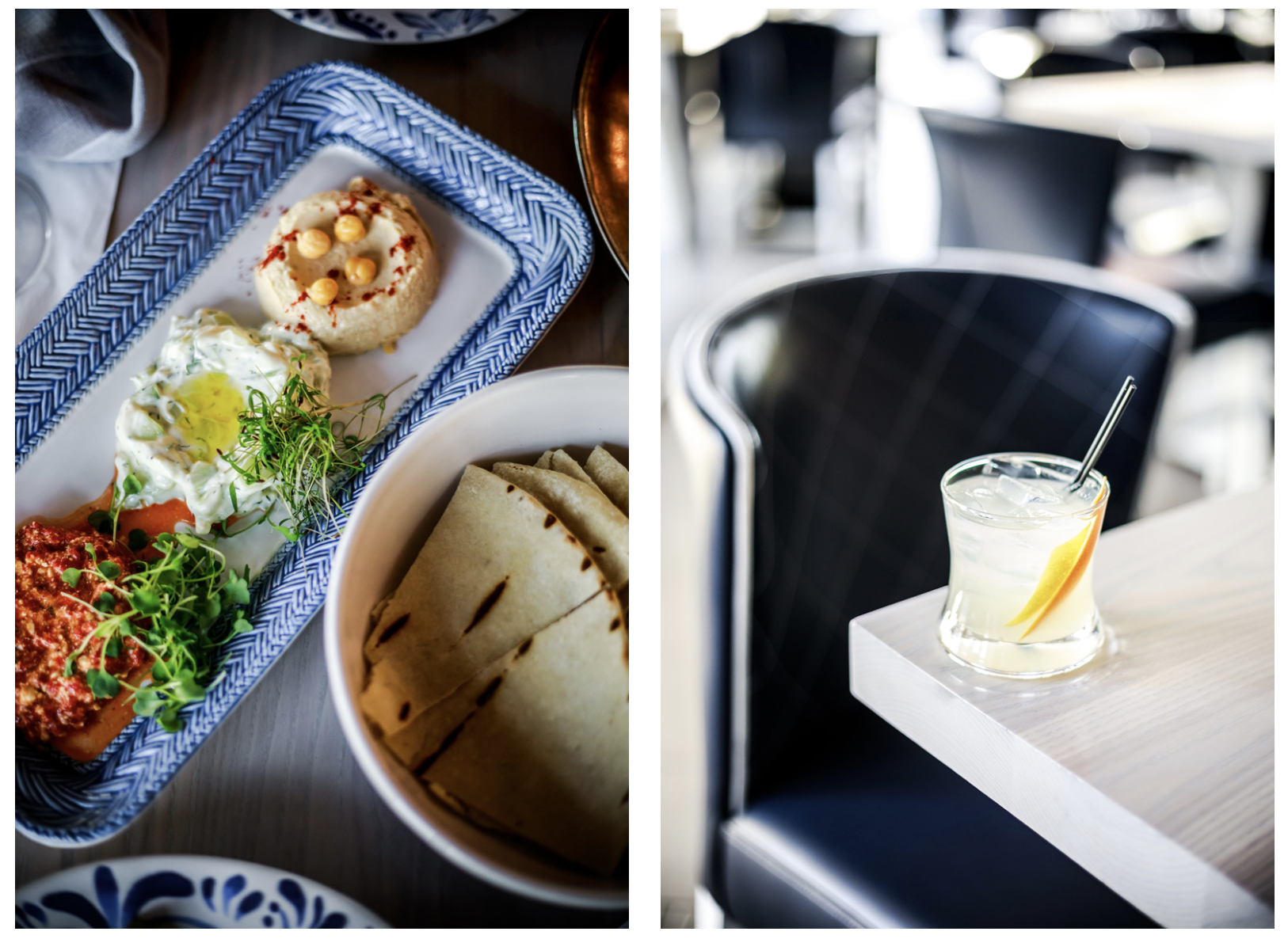 Specialty Cocktails and Trio of Dips