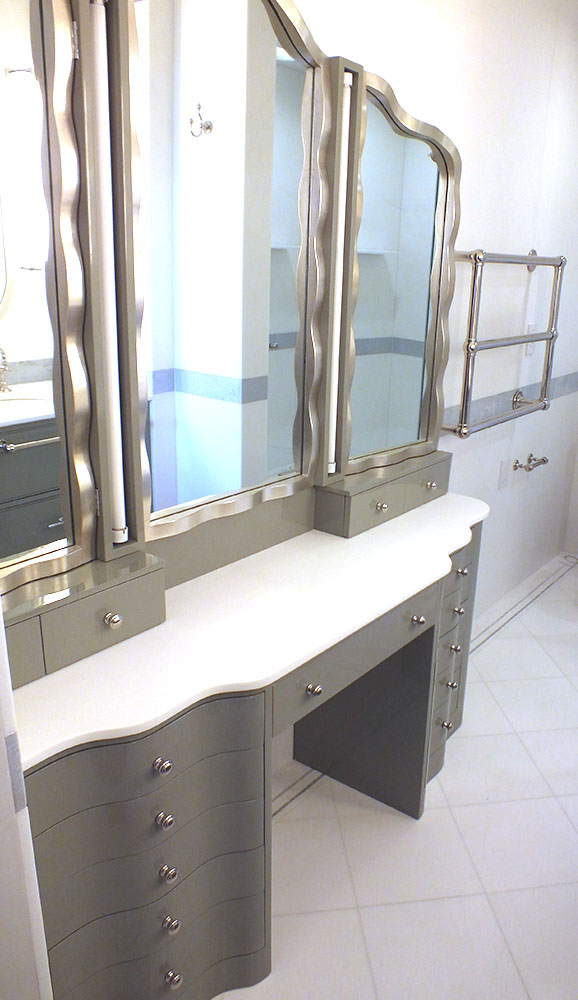 103 Custom Built In Makeup Vanity Furniture Made New 103 Custom Built In Makeup Vanity