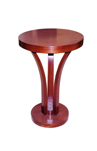 161 Custom Small Round Side Table In, Mahogany Round Side Table