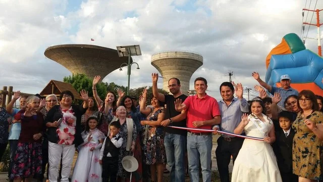 Celebración de población Oscar Bonilla