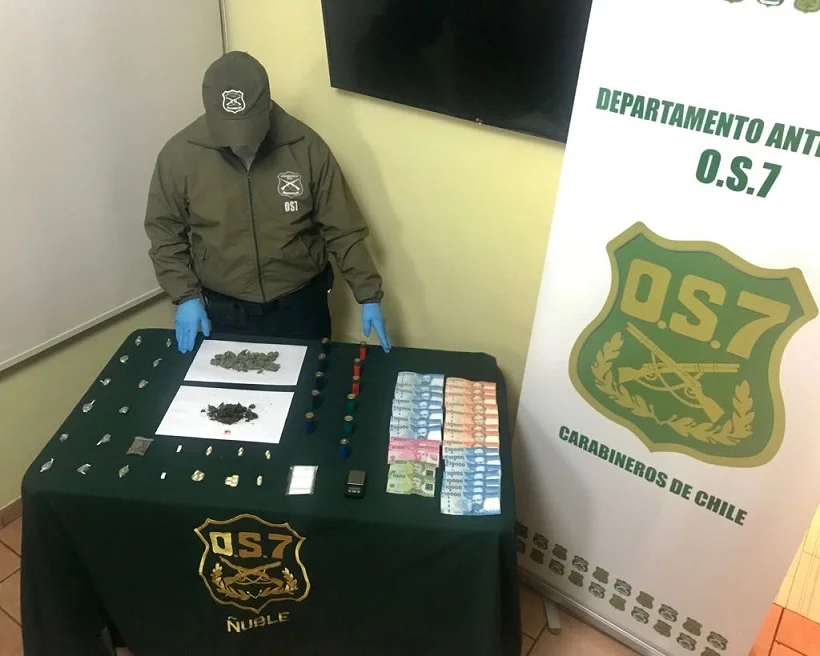 Os7 Chillán detuvo a microtraficantes de la población 11 de Septiembre de San Carlos