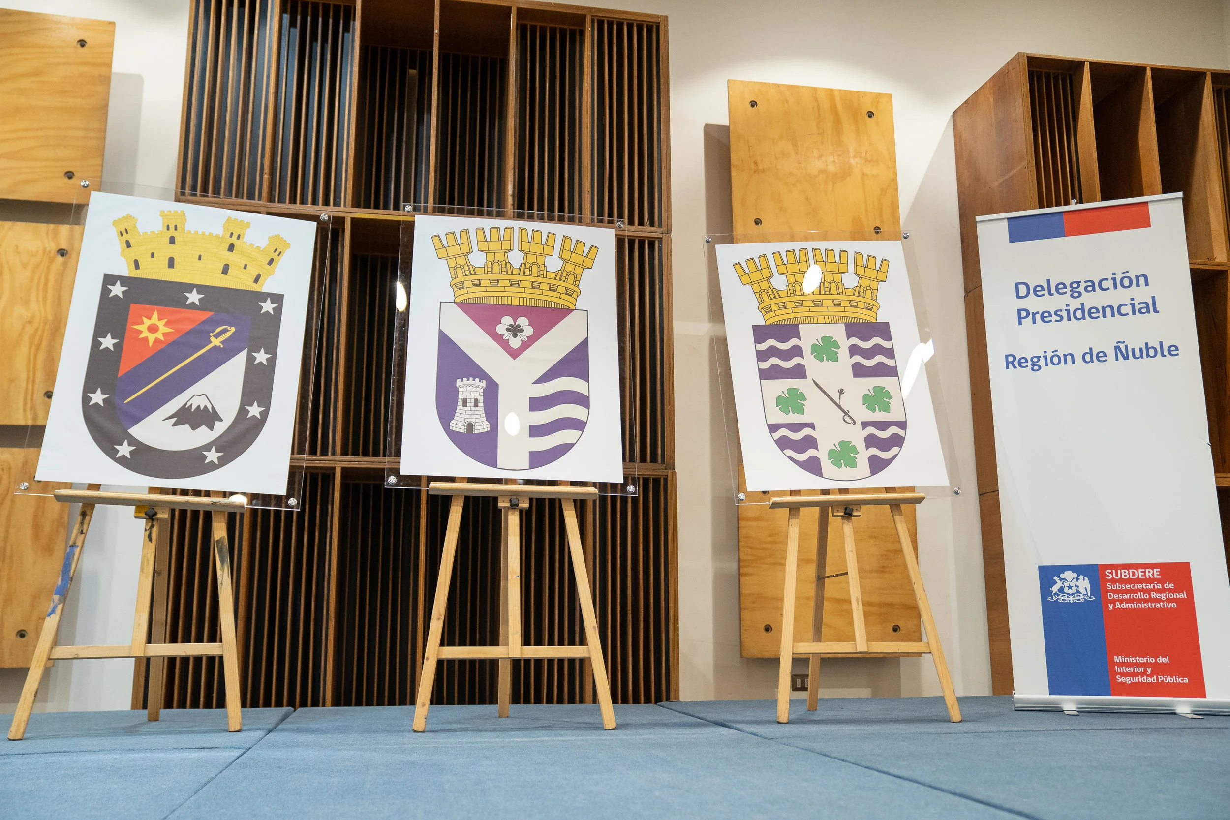 Delegación premió a ganadores que diseñaron escudos de las tres provincias de la Región de Ñuble