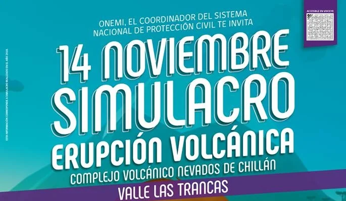 Este miércoles 14 de noviembre de 2018, en horario sorpresa, se realizará Simulacro en sector Valle Las Trancas, con el fin de ejercitar el plan de evacuación frente a riesgo volcánico.