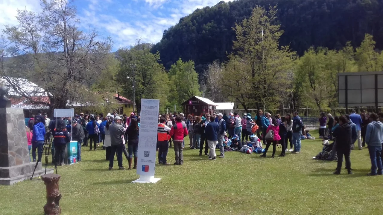 350 personas de Las Trancas participaron en primer simulacro de erupción del complejo volcánico Nevados de Chillán
