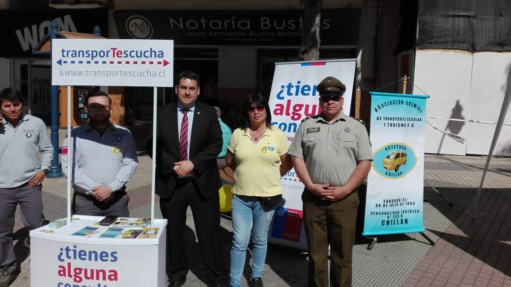 Seremi de Transportes Cristobal Jardúa participó de actividad informativa esta mañana en Paseo Arauco
