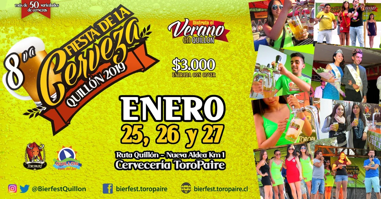    FIESTA DE LA CERVEZA QUILLÓN 2019.