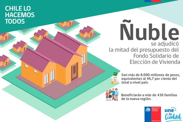 13 comunas de la Región de Ñuble fueron beneficiadas con Fondo Solidario de Vivienda